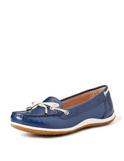 Geox Damen D Vega Moc B Mokassins, Blue Skin, 35 EU von Geox