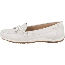 Geox Damen D Vega Moc B Mokassins, Off White, 38.5 EU von Geox