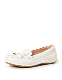 Geox Damen D Vega Moc B Mokassins, Off White, 39 EU von Geox