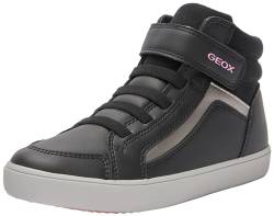 Geox Damen J GISLI Girl C Sneaker, Black, 37 EU von Geox