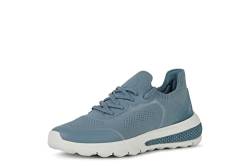 Geox Damen Low-Top Sneaker SPHERICA ACTIF, Frauen Halbschuhe,lose Einlage,schnürschuhe,schnürer,keil Sneaker,Wedge Sneaker,Blau (LT Sky),39 EU von Geox