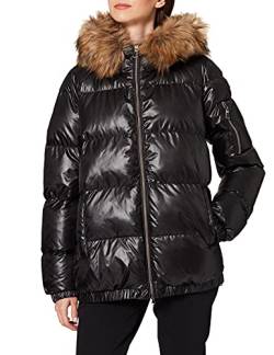 Geox Damen W BACKSIE W1428ST2843 Jacket, Black, 44 EU von Geox