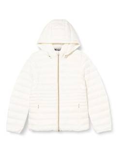 Geox Damen W Jaysen Hood JKT Jacket, BRILLIANT WHITE, D 40 (Herstellergröße IT 46) von Geox