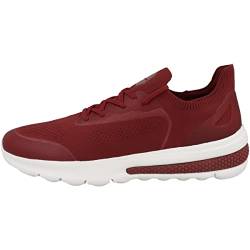 Geox Herren U SPHERICA ACTIF Sneaker, DK RED, 42 EU von Geox