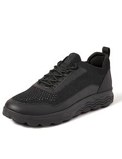 Geox Herren U SPHERICA Sneaker, Black, 45 EU von Geox