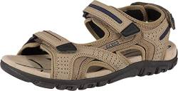 Geox Herren U Sandal Strada D Riemchensandalen, Beige Sand Navy, 40 EU von Geox