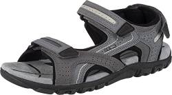 Geox Herren U Sandal Strada D Riemchensandalen, Grau Stone Lt Grey, 42 EU von Geox