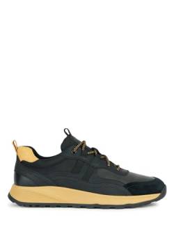 Geox Herren U TERRESTRE A Sneaker, Black/Ochre, 43 EU von Geox