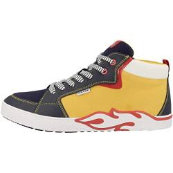 Geox J ALPHABEET Boy Sneaker, Yellow/Navy, 32 EU von Geox