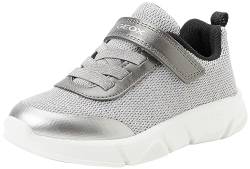 Geox J ARIL Girl D Sneaker, DK Silver/Black, 30 EU von Geox