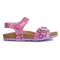 Geox J Adriel Girl C Sandal, Fuchsia/Multicolor, 25 EU von Geox