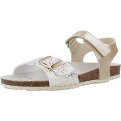 Geox J Adriel Girl C Sandal, Platinum/White, 33 EU von Geox