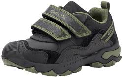 Geox J BULLER Boy A Sneaker, Black/Military, 26 EU von Geox