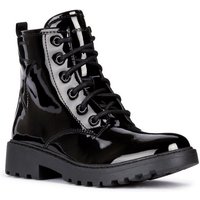 Geox J CASEY GIRL Schnürstiefel Bikerboots, Festtagsschuh mit praktischem Wechselfußbett von Geox