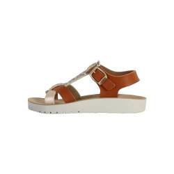 Geox J COSTAREI GI Sandal, Biscuit/Platinum, 33 EU von Geox