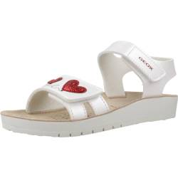 Geox J COSTAREI GI Sandal, White/RED, 26 EU von Geox