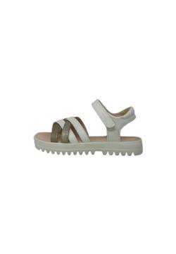 Geox J Coralie Gir Sandal, White/Platinum, 39 EU von Geox