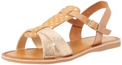 Geox J EOLIE Girl Sandal, Cognac/Rose Gold, 34 EU von Geox