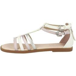 Geox J Karly Girl Sandal, White/LT Rose, 29 EU von Geox