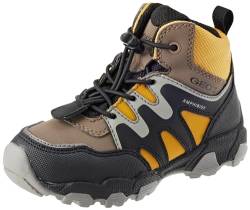 Geox J MAGNETAR Boy B ABX Sneaker, Brown/DK Yellow, 39 EU von Geox