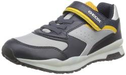 Geox J Pavel A Sneaker, Navy/OCHREYELLOW, 32 EU von Geox