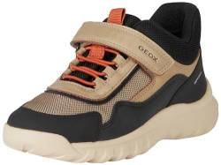 Geox J SIMBYOS Boy B ABX Sneaker, Sand/ORANGE, 35 EU von Geox