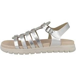 Geox J SOLEIMA Gir Sandal, Silver, 31 EU von Geox