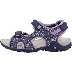 Geox J Whinberry G Sandal, Navy/DK Lilac, 31 EU von Geox