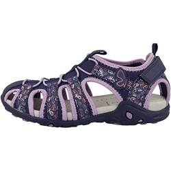 Geox J Whinberry G Sandal,Navy Dk Lilac,29 EU von Geox