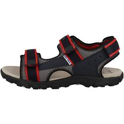 Geox JR Strada Sandal, Navy/RED, 33 EU von Geox