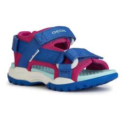 Geox Jungen Mädchen J Borealis Girl A Sandal, DK ROYAL/Cyclamen, 24 EU von Geox