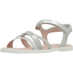 Geox Jungen Mädchen J Karly Girl Sandal, Silver, 24 EU von Geox