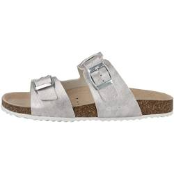 Geox Mädchen J Adriel Girl Sandal, Silber, 32 EU von Geox