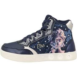 Geox Mädchen J Skylin Girl E Sneakers, Navy Platinum, 24 EU von Geox