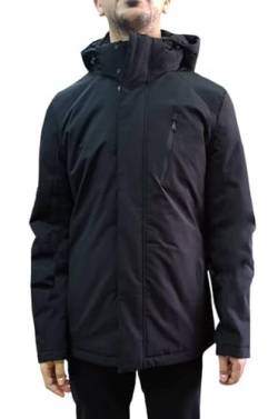 Geox Mens M ARRALL Jacket, MELANGE BLACK, 48 (Herstellergröße:54) von Geox