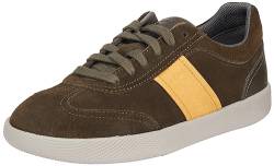 Geox U RIETI A Sneaker, Military/Mustard von Geox