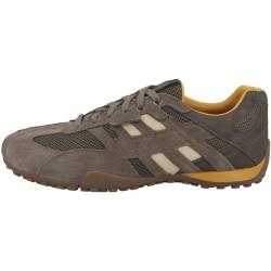 Geox Uomo Snake A Sneaker, Dove Grey/LT Taupe, 41 EU von Geox