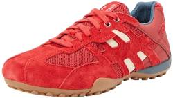 Geox Uomo Snake A Sneaker, RED/White, 40 EU von Geox