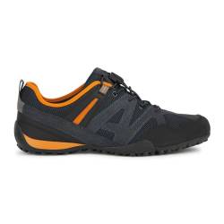 Geox Uomo Snake C Sneaker, Navy/ORANGE, 40 EU von Geox