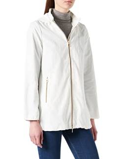 Geox W NAYOMI LONG JKT Damen Jacken, Weiß (Blanc F1445), 40 (Herstellergröße46) von Geox