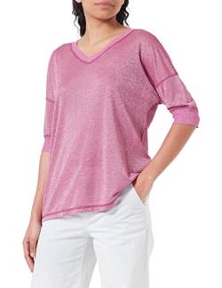 Geox Women's W T-Shirt, Fuchsia RED with LUR, L von Geox