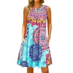 GerRit Kleider Trägerlos Kurzes Kleid Strand Urlaub Damenbekleidung Casual Einfache Rustikale Kleid 5XL-Farbe 4-5xl von GerRit