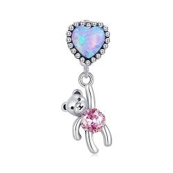 Sommer Charms Perle 100% 925er Sterlingsilber Charm-Perle Süßes Haustier Heimwerken Schmuck Passend für Pandora-Armband Heimwerken Schmuck herstellen, 12 * 11mm von GerRit