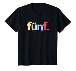 Kinder 5th Geburtstag T-Shirt Junge 5 Funf Jahre | Deutsche Five T-Shirt von German Birthday Shirts by alphabet lab