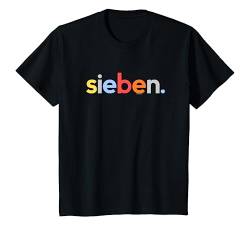 Kinder 7th Geburtstag T-Shirt Junge 7 Sieben Jahre | Deutsche Seven T-Shirt von German Birthday Shirts by alphabet lab