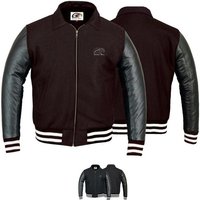 German Wear Collegejacke CJ003 Collegejacke Blouson Wolljacke Lederärmel von German Wear