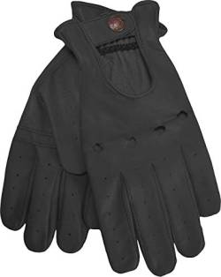 German Wear Herren Driving Autofahrer-Handschuhe Lederhandschuh in schwarz M von German Wear