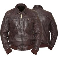 German Wear Lederjacke Trend 515J Lederjacke Jacke aus Lamm Nappa Leder dunkelbraun von German Wear