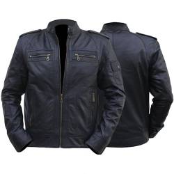 German Wear Lederjacke Trend Fashion lammnappa echtleder Jacke Nappa Leder Schwarz, Größe:50/L von German Wear