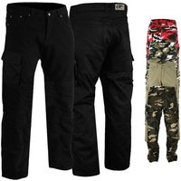 German Wear Motorradhose JEANS-003 Motorradjeans Motorradhose Cargohose mit Schutz stoff & Protektoren von German Wear